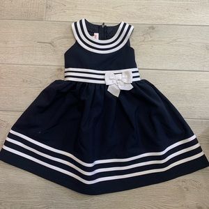 Navy blue toddler dress
